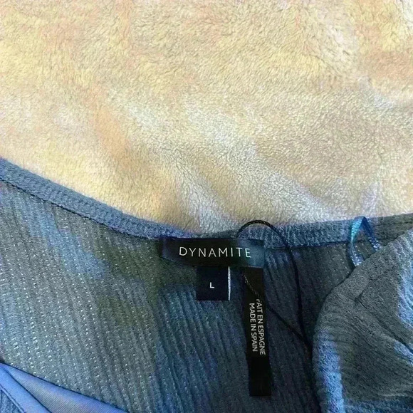 Dynamite One Shoulder Top Size Large  in Blue - Picture 2 of 6